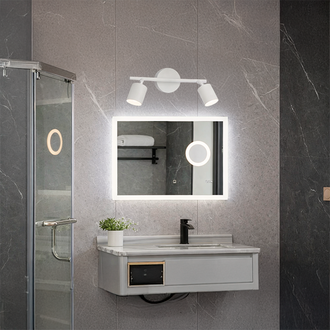 LÁMPARA DE ESPEJO DE PARED 1003-2 WH