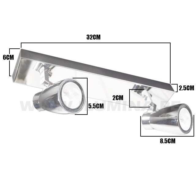 LÁMPARA DE ESPEJO DE PARED 1005-2 CH