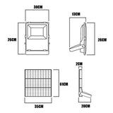 REFLECTOR LED 100W + PANEL SOLAR LUZ BLANCA 6500K + CONTROL REMOTO