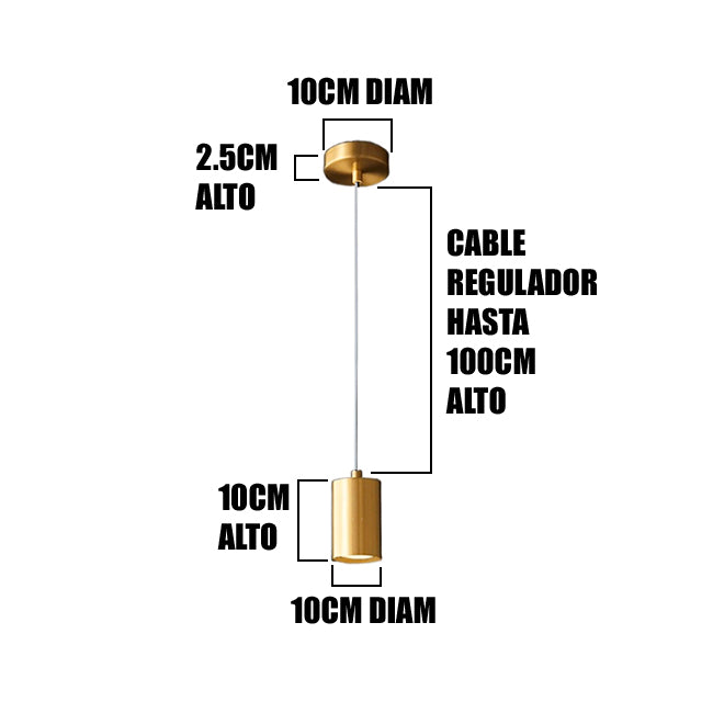 LÁMPARA COLGANTE SUPER SLIM LED MAHA 10W TRICOLOR