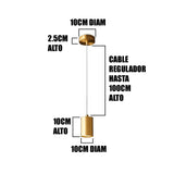 LÁMPARA COLGANTE SUPER SLIM LED MAHA 10W TRICOLOR