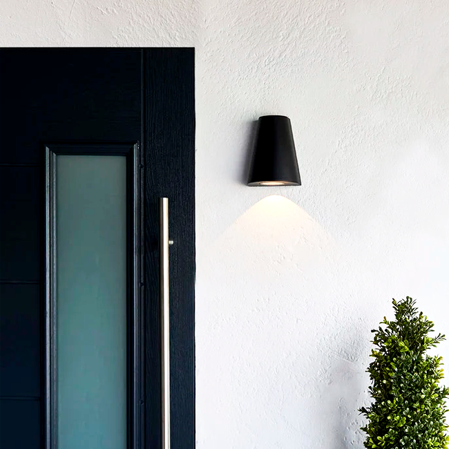 LÁMPARA DE EXTERIOR AFORIEL BLACK LED 10W LUZ CÁLIDA