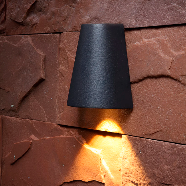 LÁMPARA DE EXTERIOR AFORIEL BLACK LED 10W LUZ CÁLIDA