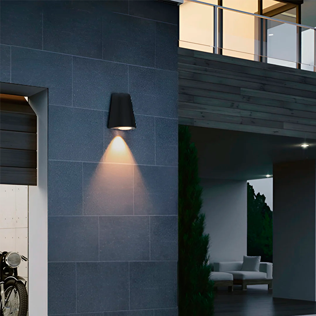 LÁMPARA DE EXTERIOR AFORIEL BLACK LED 10W LUZ CÁLIDA