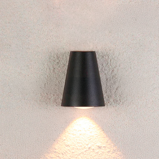 LÁMPARA DE EXTERIOR AFORIEL BLACK LED 10W LUZ CÁLIDA