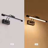 LÁMPARA DE ESPEJO DE PARED NIKITA BLACK LED 12W TRICOLOR