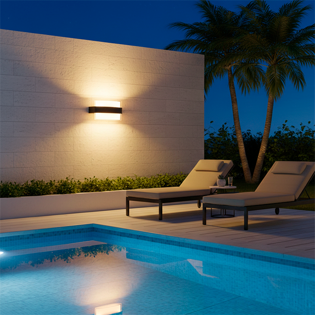 LÁMPARA DE EXTERIOR MORELIA LED BLACK 12W LUZ BLANCA