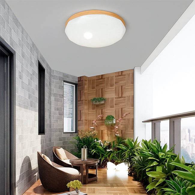 LÁMPARA DE TECHO KEYLLA WOOD LED 24W + CONTROL REMOTO