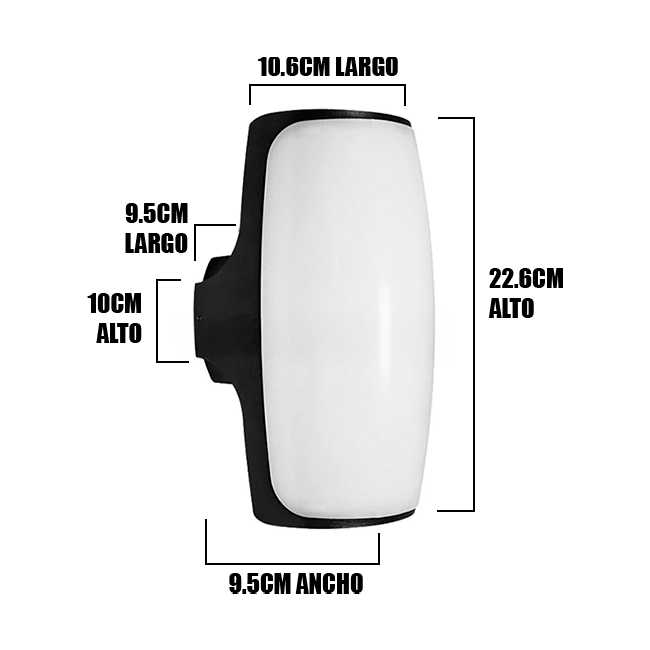 LÁMPARA DE EXTERIOR ALEXA LED BLACK LUZ CÁLIDA