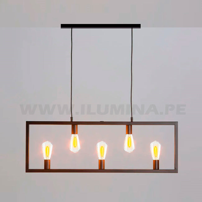 LÁMPARA COLGANTE MICAELA BLACK LED