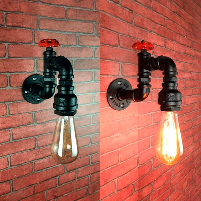 LÁMPARA DE PARED INTERIOR RENATA VINTAGE BLACK LED