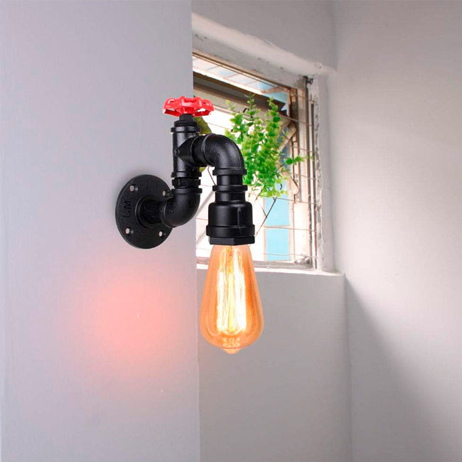 LÁMPARA DE PARED INTERIOR RENATA VINTAGE BLACK LED