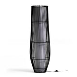 LÁMPARA DE PIE RATTAN ADRIANA BLACK - SIN FOCO