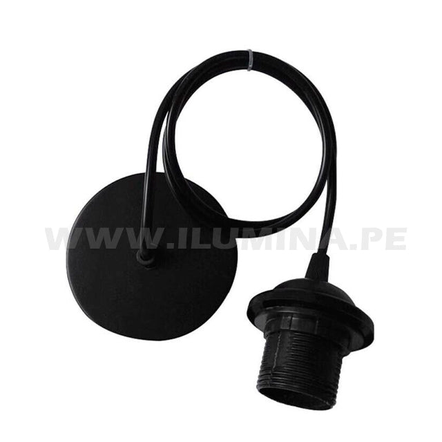 SOCKET 1091 DECORATIVO COLGANTE VINTAGE NEGRO