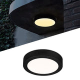 PANEL NEGRO LED CIRCULAR 24W ADOSABLE SIMPLE LUZ CÁLIDA 3000K - ILUMINA