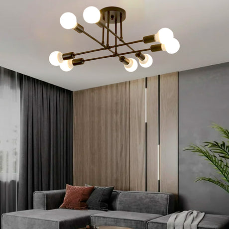 LÁMPARA COLGANTE LOUSIANA BLACK LED + FOCO LED FILAMENTO G95 4W E27 ÁMBAR ILUMINA
