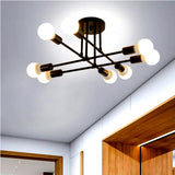 LÁMPARA COLGANTE LOUSIANA BLACK LED + FOCO LED FILAMENTO G95 4W E27 ÁMBAR ILUMINA