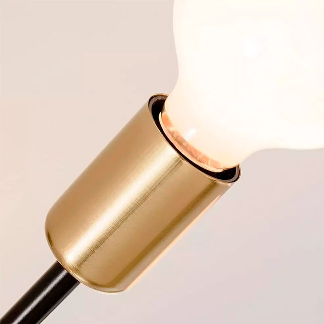 LÁMPARA DE TECHO TERESA BLACK AND GOLD LED / SIN FOCO