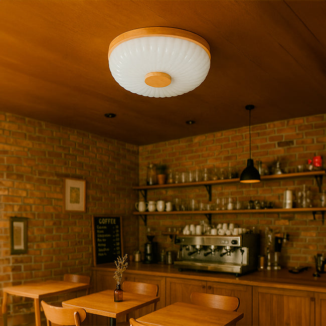 LÁMPARA DE TECHO NOVA WOOD LED 24W + CONTROL REMOTO