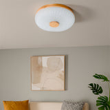 LÁMPARA DE TECHO NOVA WOOD LED 24W + CONTROL REMOTO