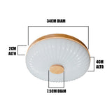 LÁMPARA DE TECHO NOVA WOOD LED 24W + CONTROL REMOTO