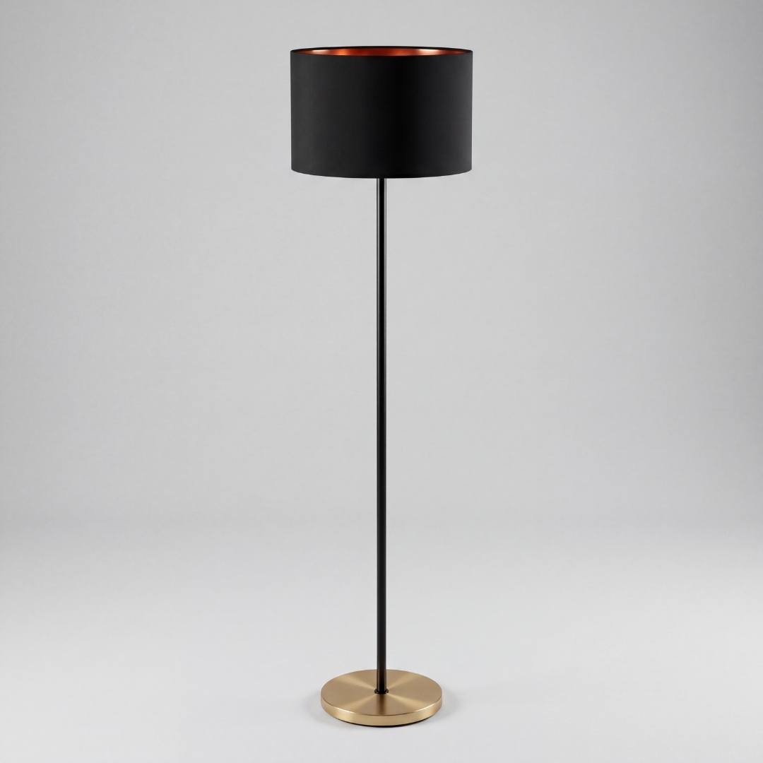 LÁMPARA DE PIE ALMA BLACK E27 - SIN FOCO