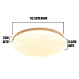 LÁMPARA DE TECHO MARICIELO WOOD LED 24W + CONTROL REMOTO