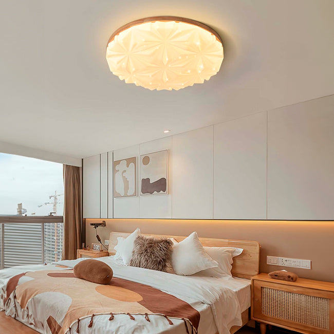 LÁMPARA DE TECHO MARICIELO WOOD LED 24W + CONTROL REMOTO