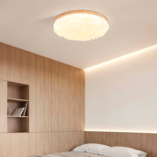 LÁMPARA DE TECHO MARICIELO WOOD LED 24W + CONTROL REMOTO