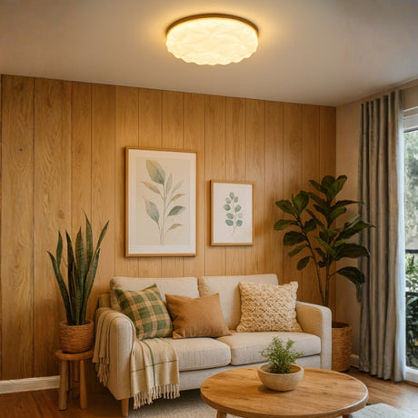 LÁMPARA DE TECHO MARICIELO WOOD LED 24W + CONTROL REMOTO