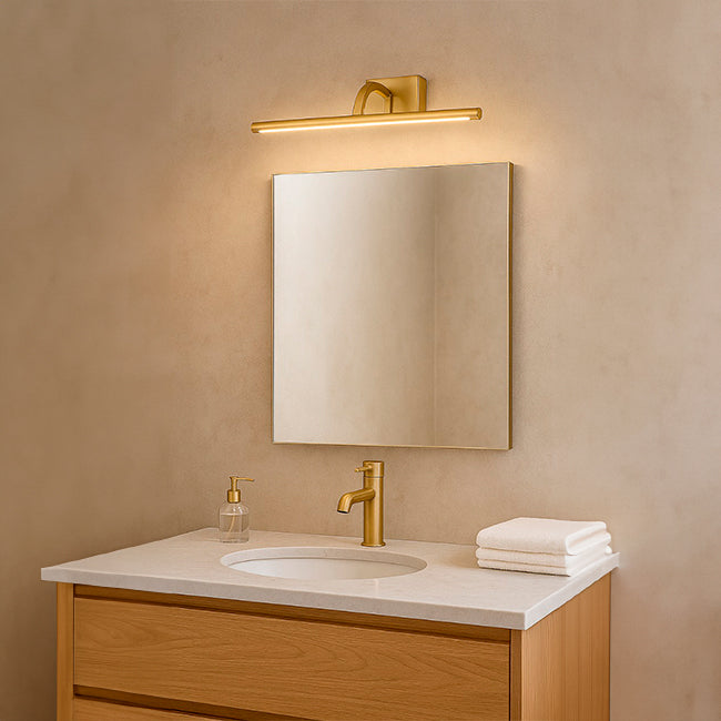 LÁMPARA DE ESPEJO DE PARED JOHANA OLD BRASS LED 12W TRICOLOR