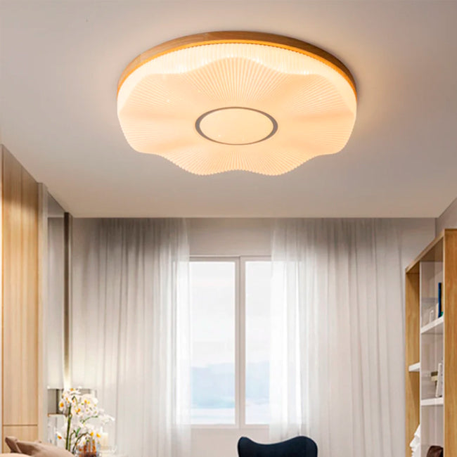 LÁMPARA DE TECHO VICTORIA WOOD LED 24W + CONTROL REMOTO