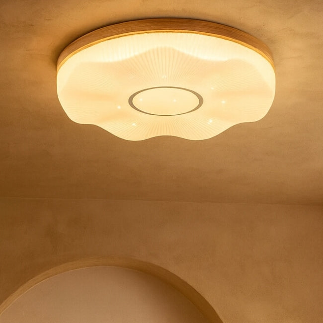 LÁMPARA DE TECHO VICTORIA WOOD LED 24W + CONTROL REMOTO