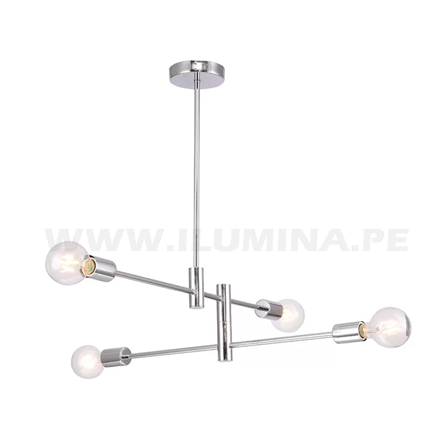 LÁMPARA COLGANTE KHALA SILVER LED