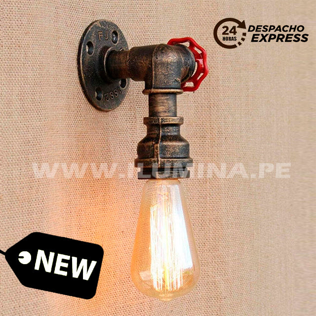 LÁMPARA DE PARED INTERIOR BRUNELLA VINTAGE BLACK LED