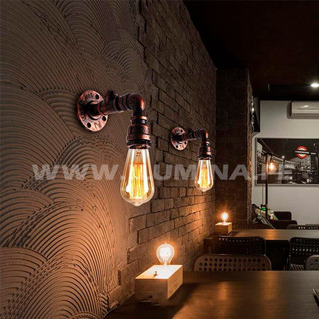 LÁMPARA DE PARED INTERIOR BRUNELLA VINTAGE BLACK LED