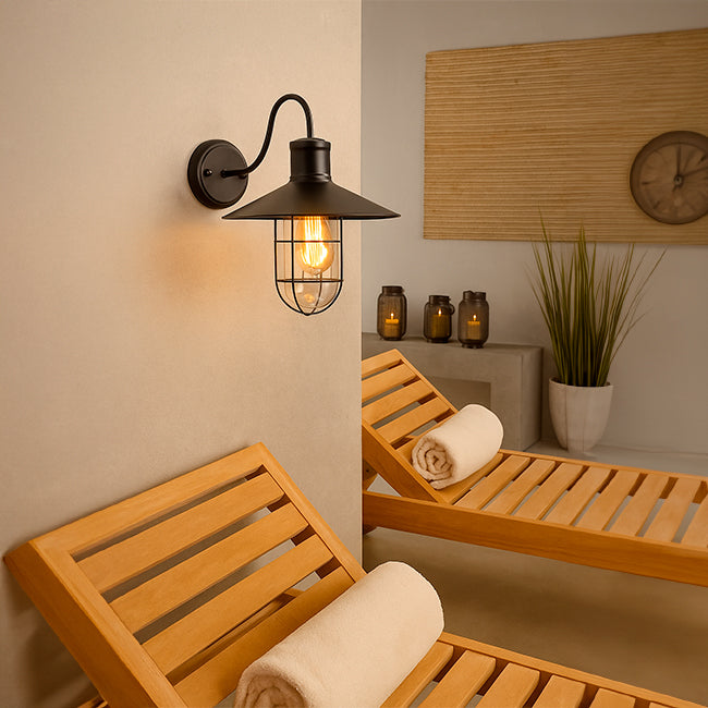 LÁMPARA DE PARED INTERIOR MILANO BLACK LED