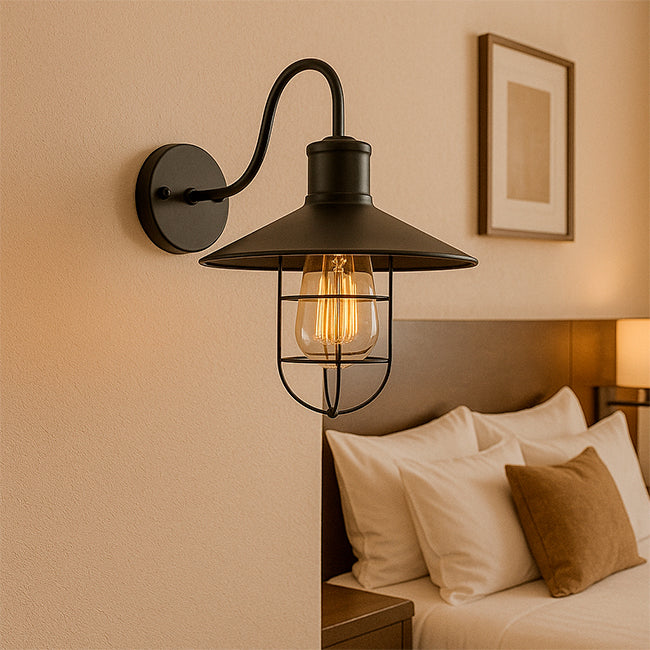 LÁMPARA DE PARED INTERIOR MILANO BLACK LED