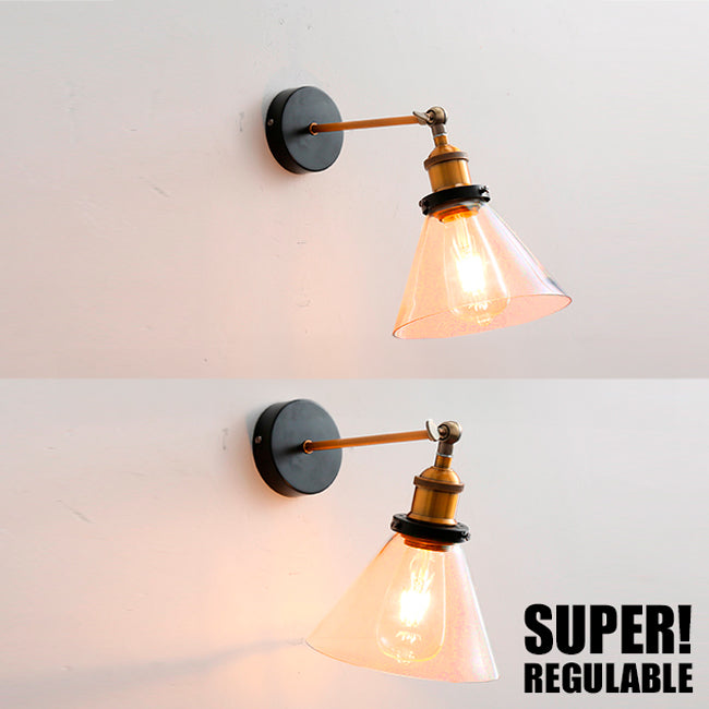 LÁMPARA DE PARED INTERIOR URIEL BLACK AND GOLD