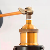 LÁMPARA DE PARED INTERIOR URIEL BLACK AND GOLD