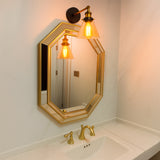 LÁMPARA DE PARED INTERIOR URIEL BLACK AND GOLD