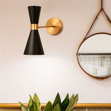 LÁMPARA DE PARED INTERIOR MURANO BLACK AND GOLD