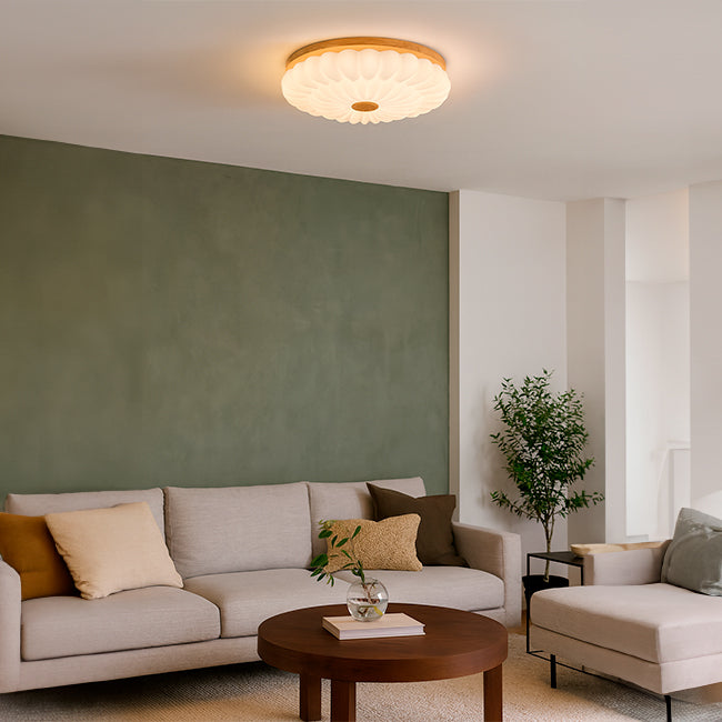 LÁMPARA DE TECHO GRETEL WOOD LED 24W + CONTROL REMOTO