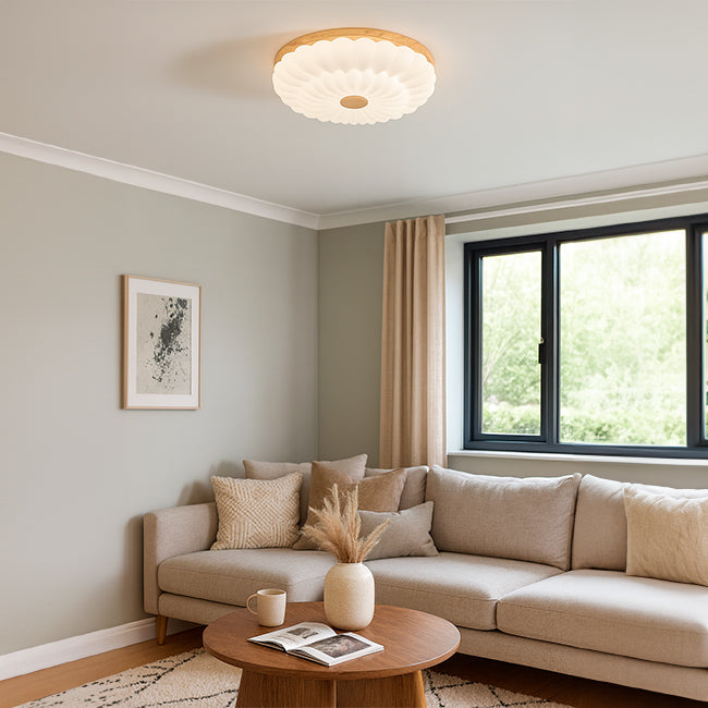 LÁMPARA DE TECHO GRETEL WOOD LED 24W + CONTROL REMOTO