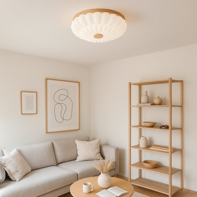 LÁMPARA DE TECHO GRETEL WOOD LED 24W + CONTROL REMOTO