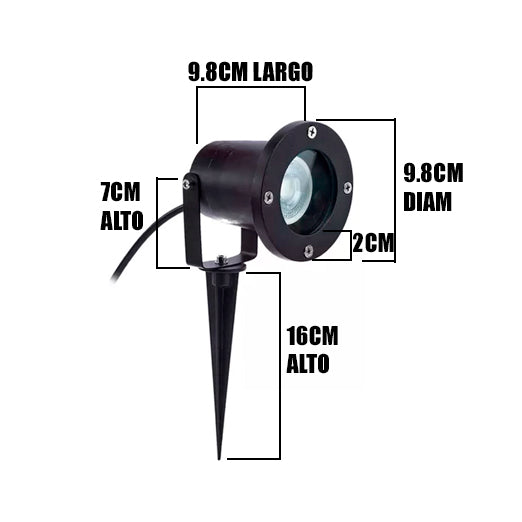 LUMINARIA ESTACA PARA JARDÍN TIZIANA LED 5W ORIENTABLE LUZ CÁLIDA