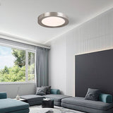 PANEL LED PLATEADO CIRCULAR 12W ADOSABLE SIMPLE LUZ BLANCA 6500K