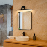 LÁMPARA DE ESPEJO DE PARED JACQUELINE BLACK LED 12W TRICOLOR
