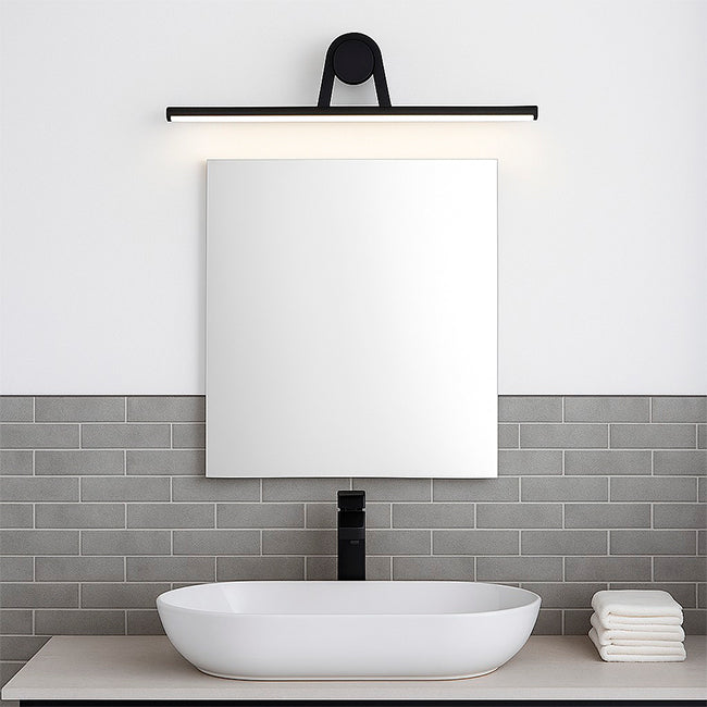 LÁMPARA DE ESPEJO DE PARED JACQUELINE BLACK LED 12W TRICOLOR