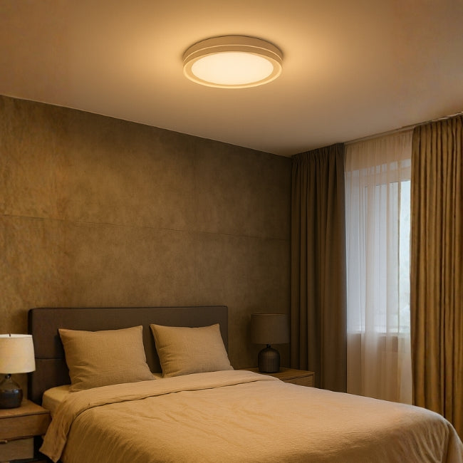 LÁMPARA DE TECHO LUCIANA LED WHITE 30W + CONTROL REMOTO